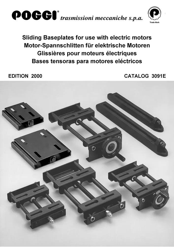 POGGI SLITTE E TENDICINGHE PER MOTORI ELETTRICI - I